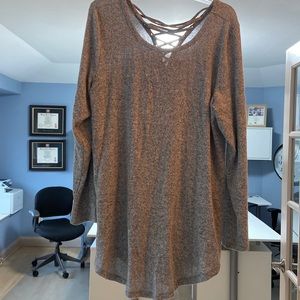 Torrid tunic grey sweater